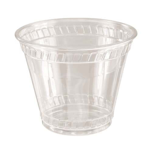 Empress PET Squat Cup 9oz, Clear, Unwrapped